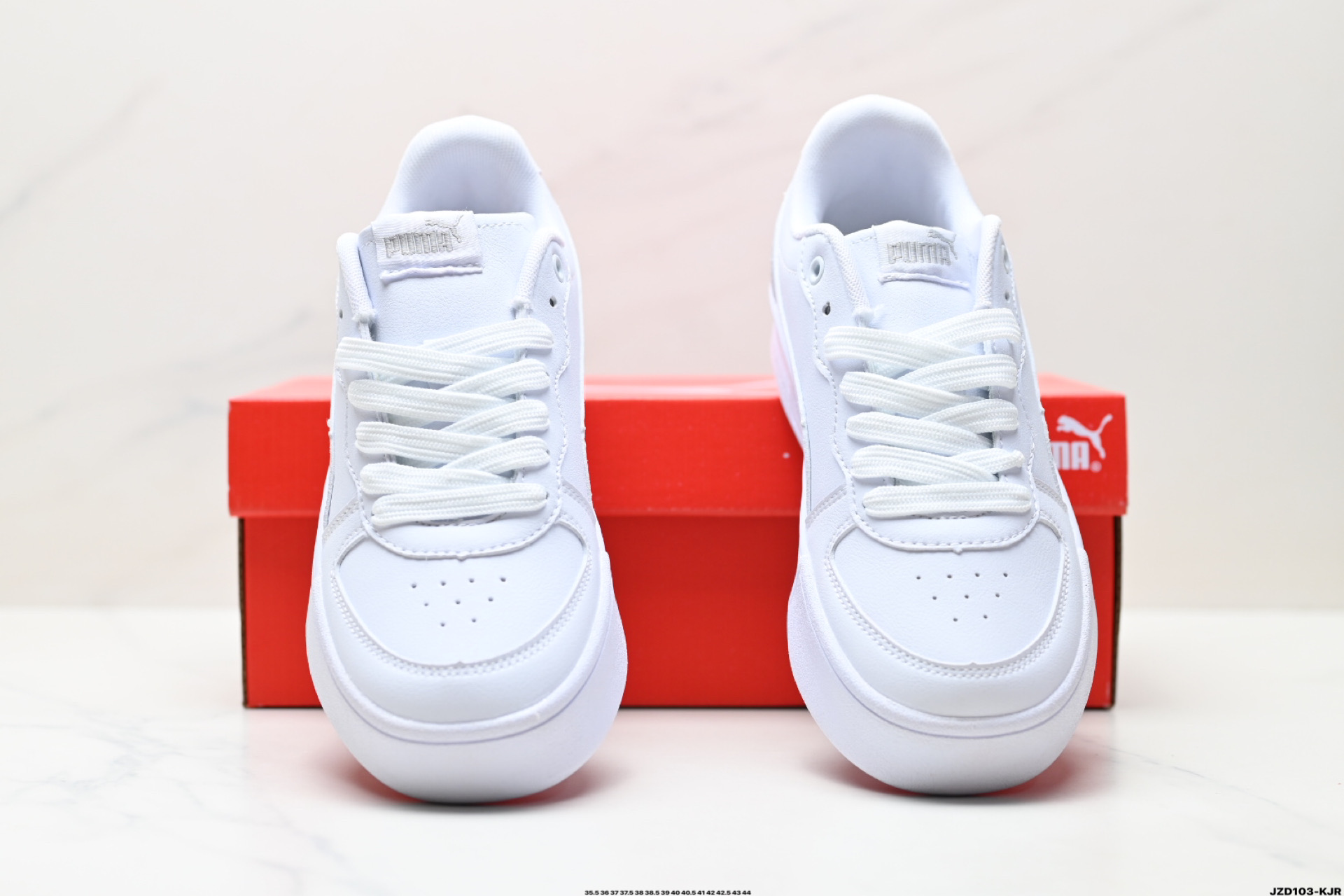 Puma Skye Leather Low-Top Sneakers White