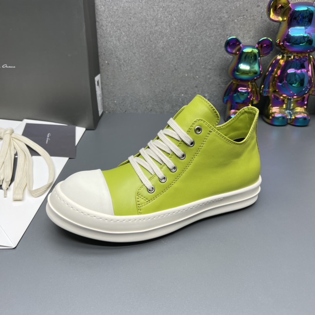 Rick Owens Low Top Sneaker Lime