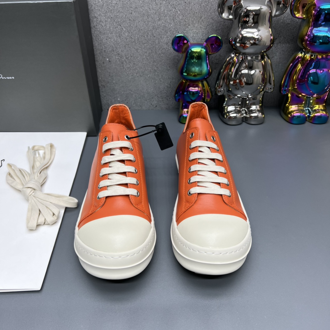 Rick Owens Low Sneakers Orange