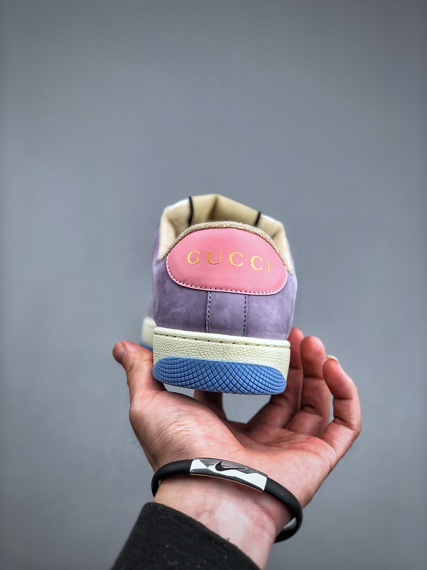 Gucci Distressed Screener Sneaker Multicolor