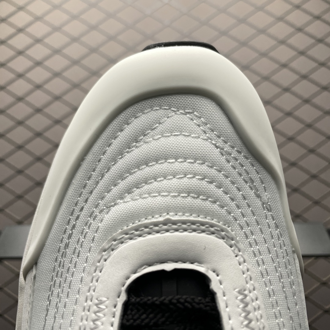 Stone Island Grime Panelled Mesh Sneakers White/Black