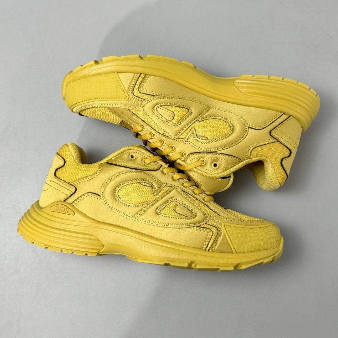 Dior B30 Low-Top Sneakers Yellow