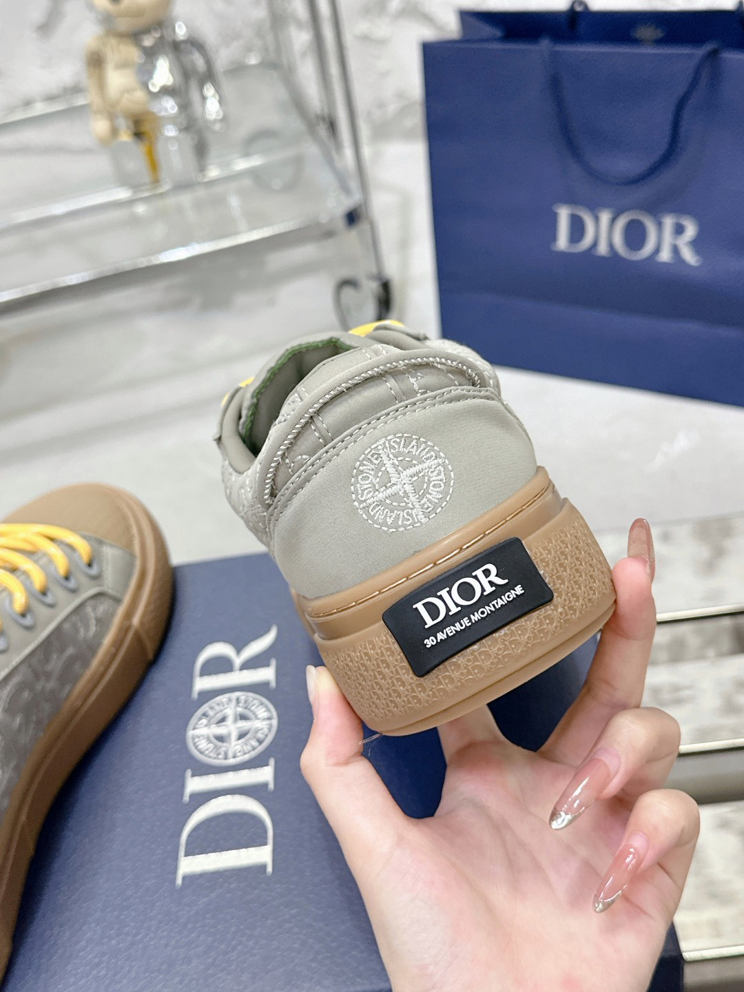 Dior B33 x Stone Island Sneakers Grey