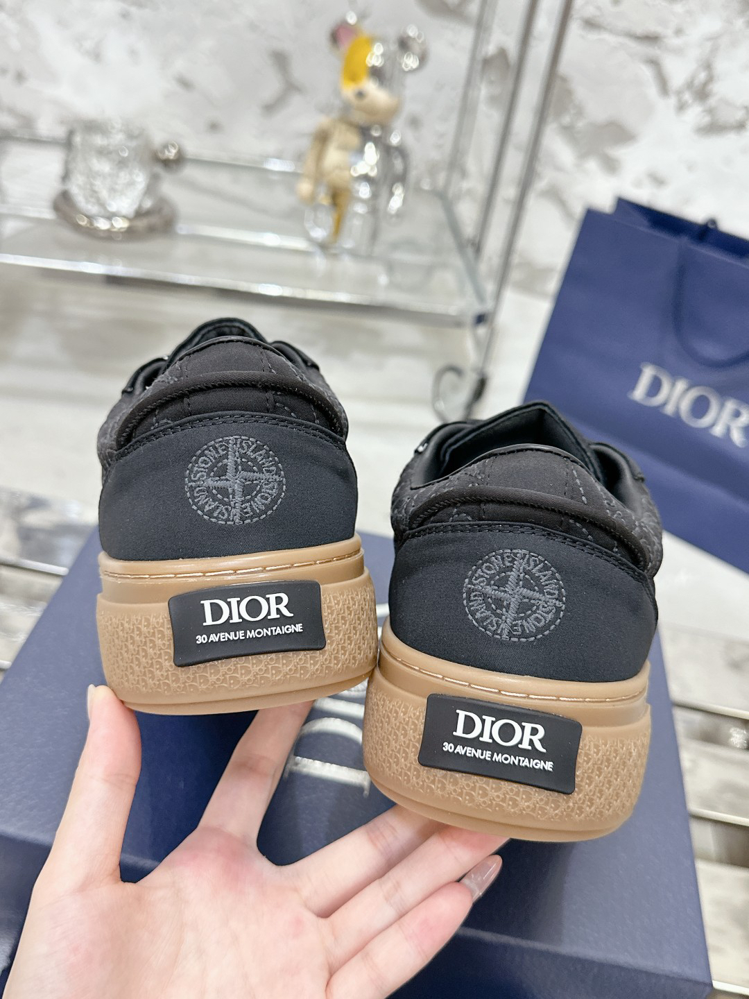 Dior x Stone Island B33 Sneakers Black/Tan