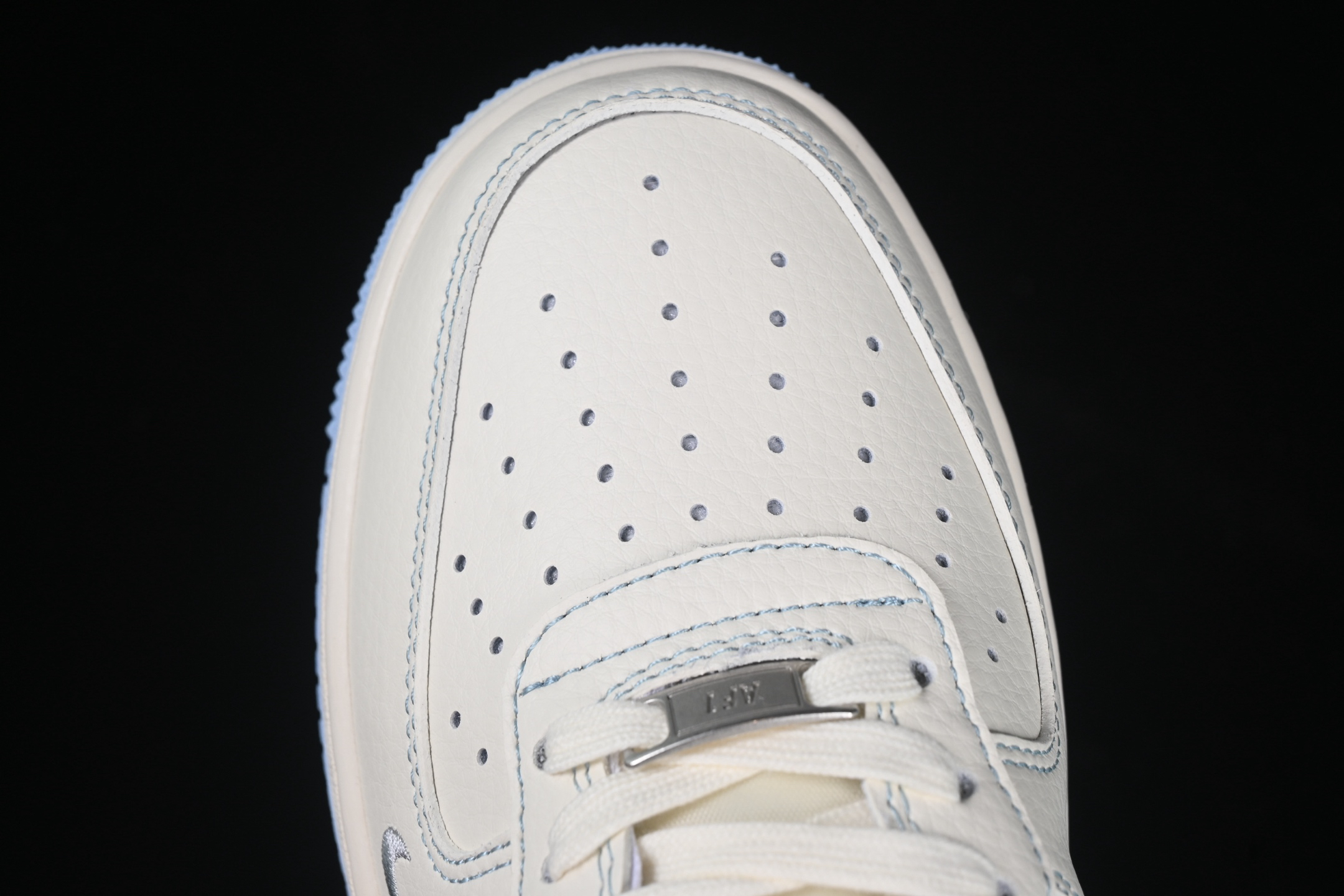 Nike Air Force 1 '07 LV8 Low x Stussy Sneakers Grey Blue