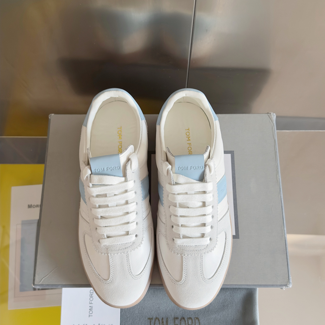 Tom Ford Terence Suede Sneakers Blue/White
