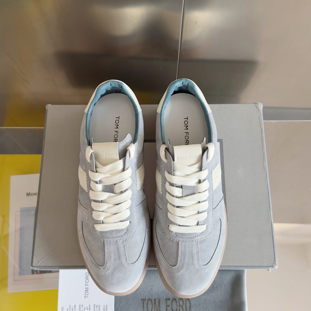 Tom Ford Terence Suede Sneakers Blue/White