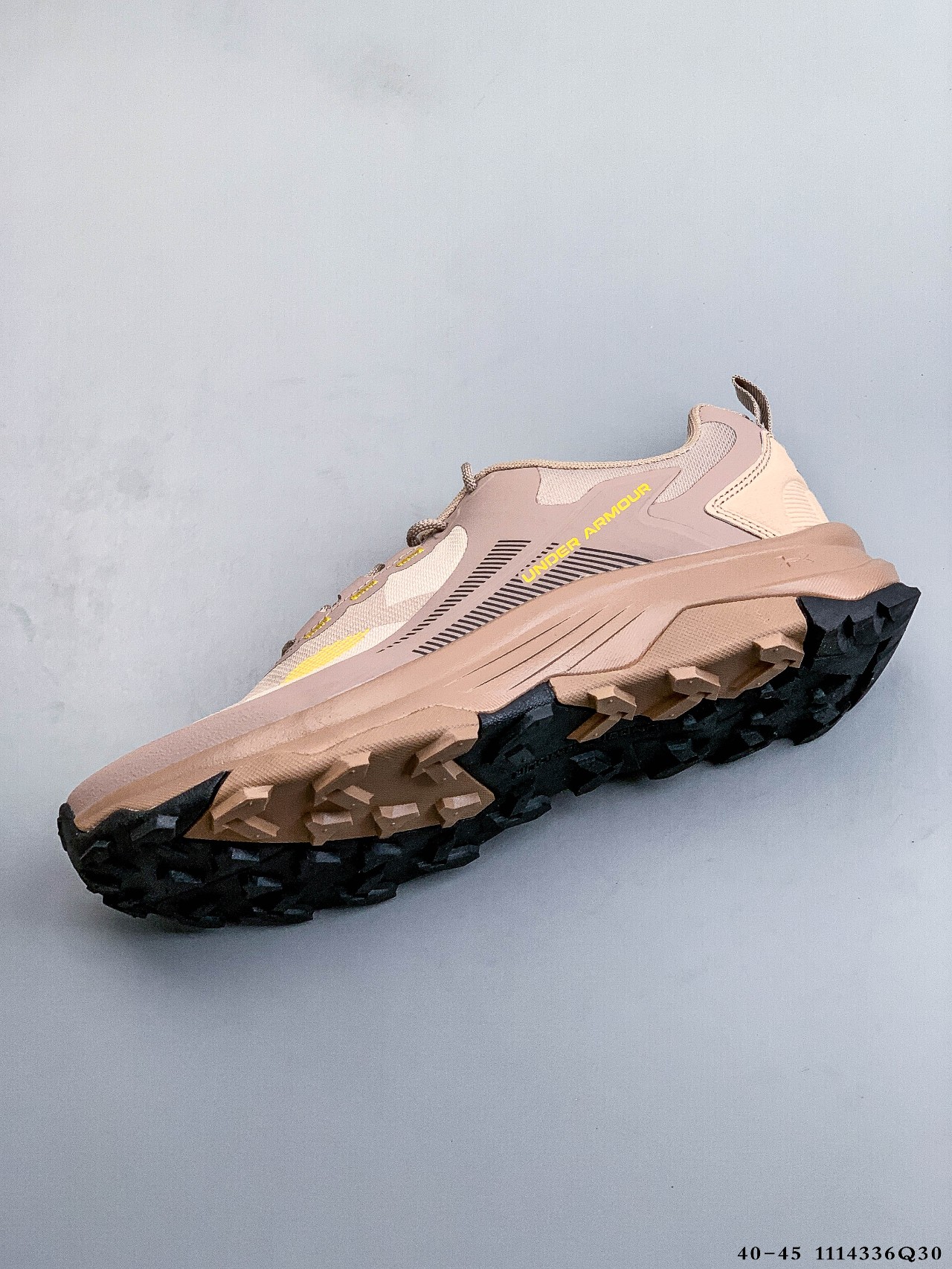 Under Armour Trail Running Shoes Cushioned Grip Khaki