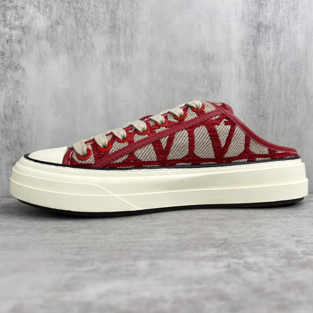 Valentino Garavani Logo Print Mule Sneakers Red