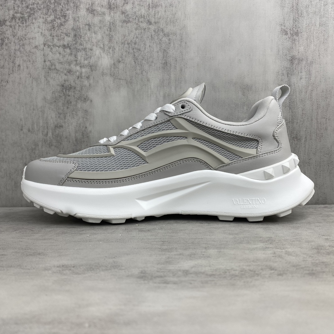 Valentino True Act Mesh Sneakers Gray/White