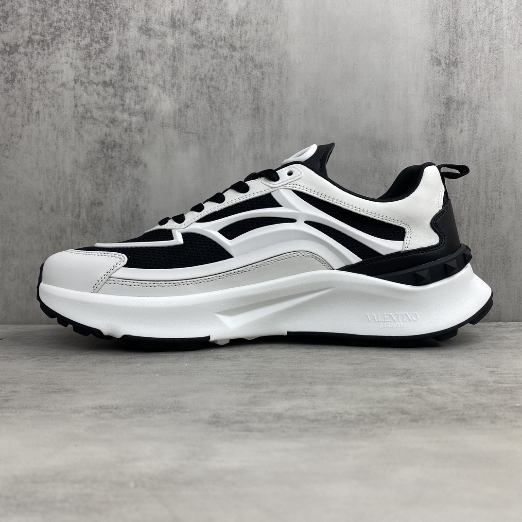 Valentino True Act Mesh Sneakers Black/White