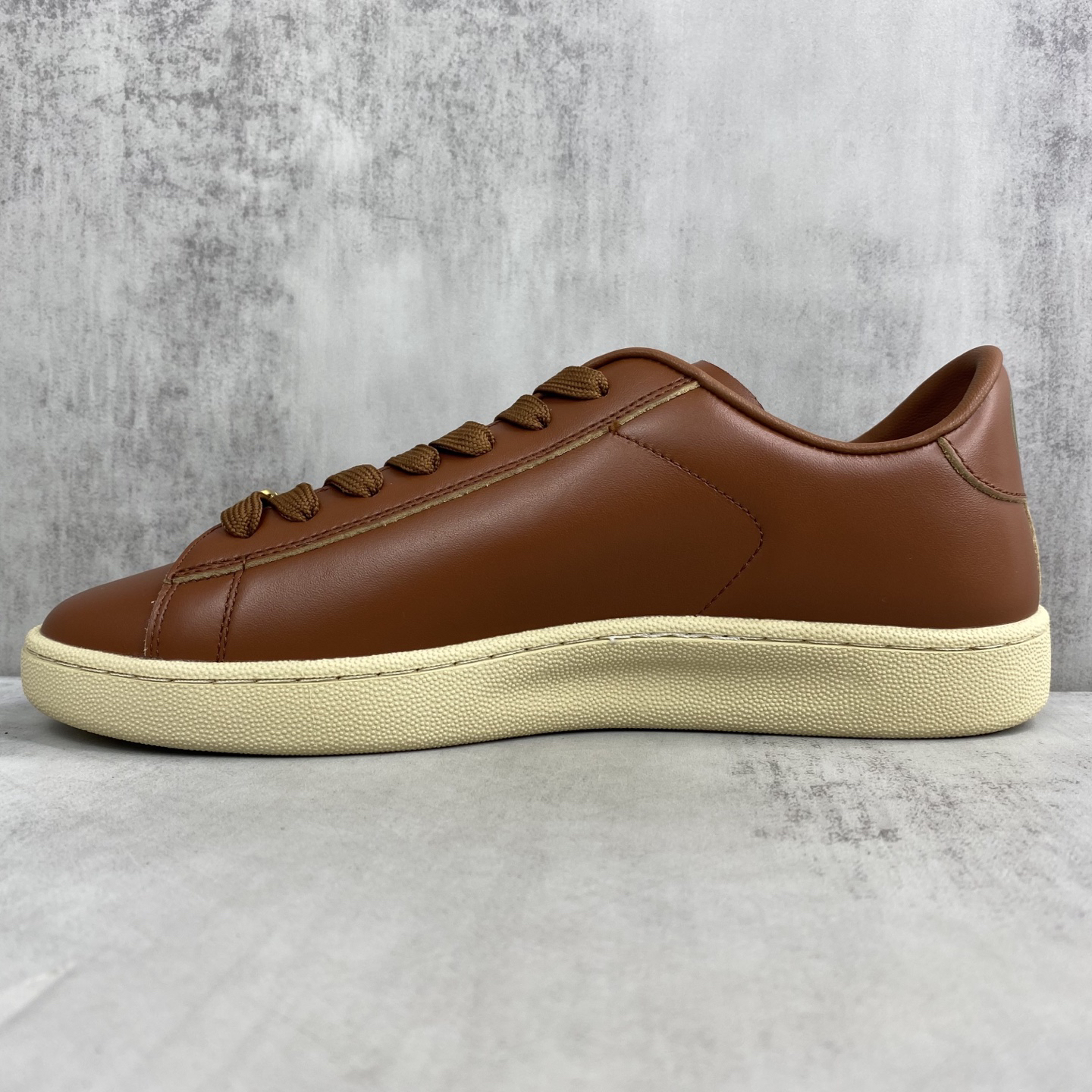 Valentino Low-Top Leather Sneakers Brown
