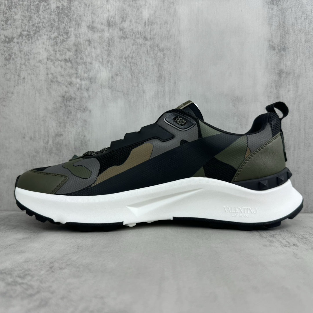 Valentino True Act Camo Mesh Sneakers Multicolor
