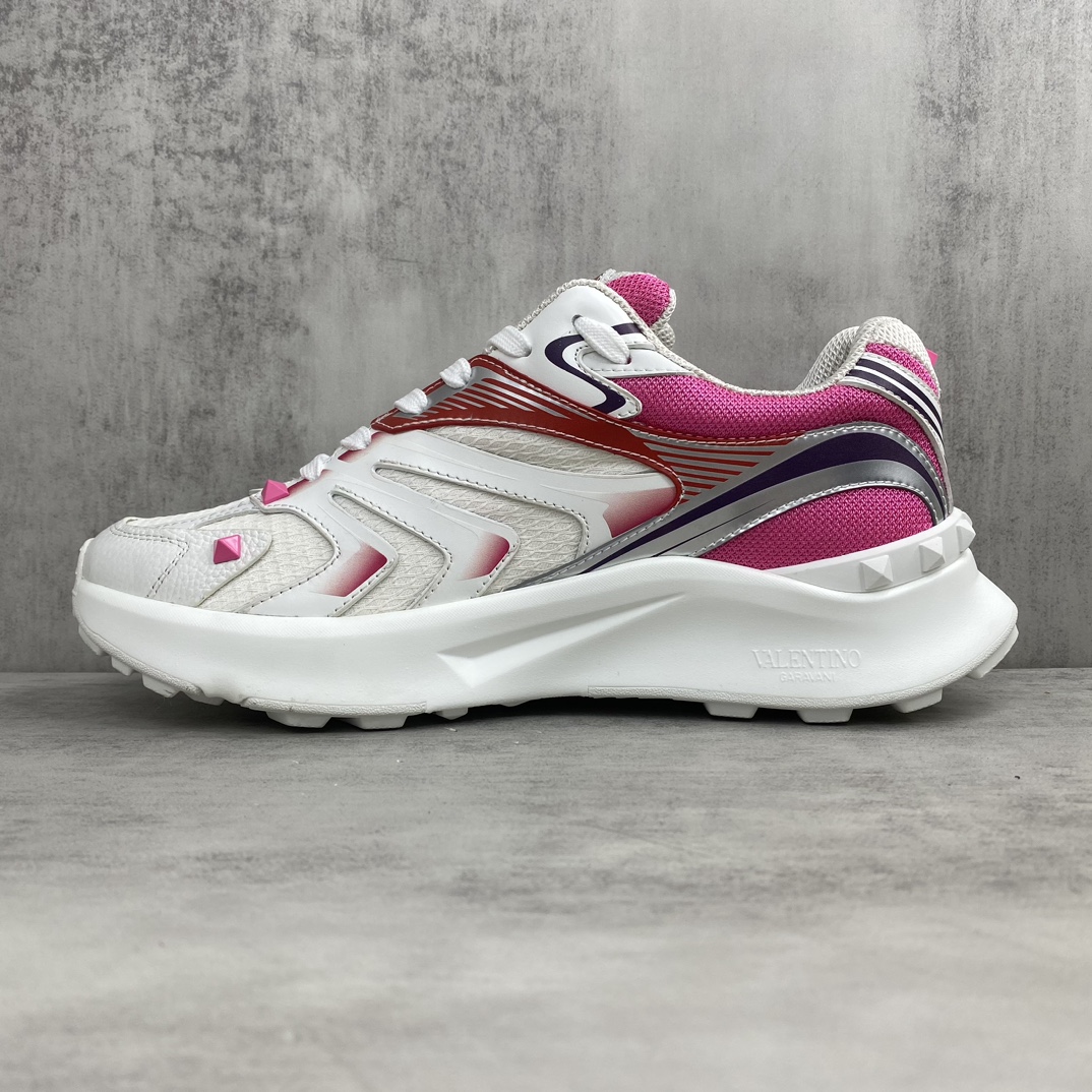 Valentino Garavani Totaloop V Runner Sneakers White/Pink