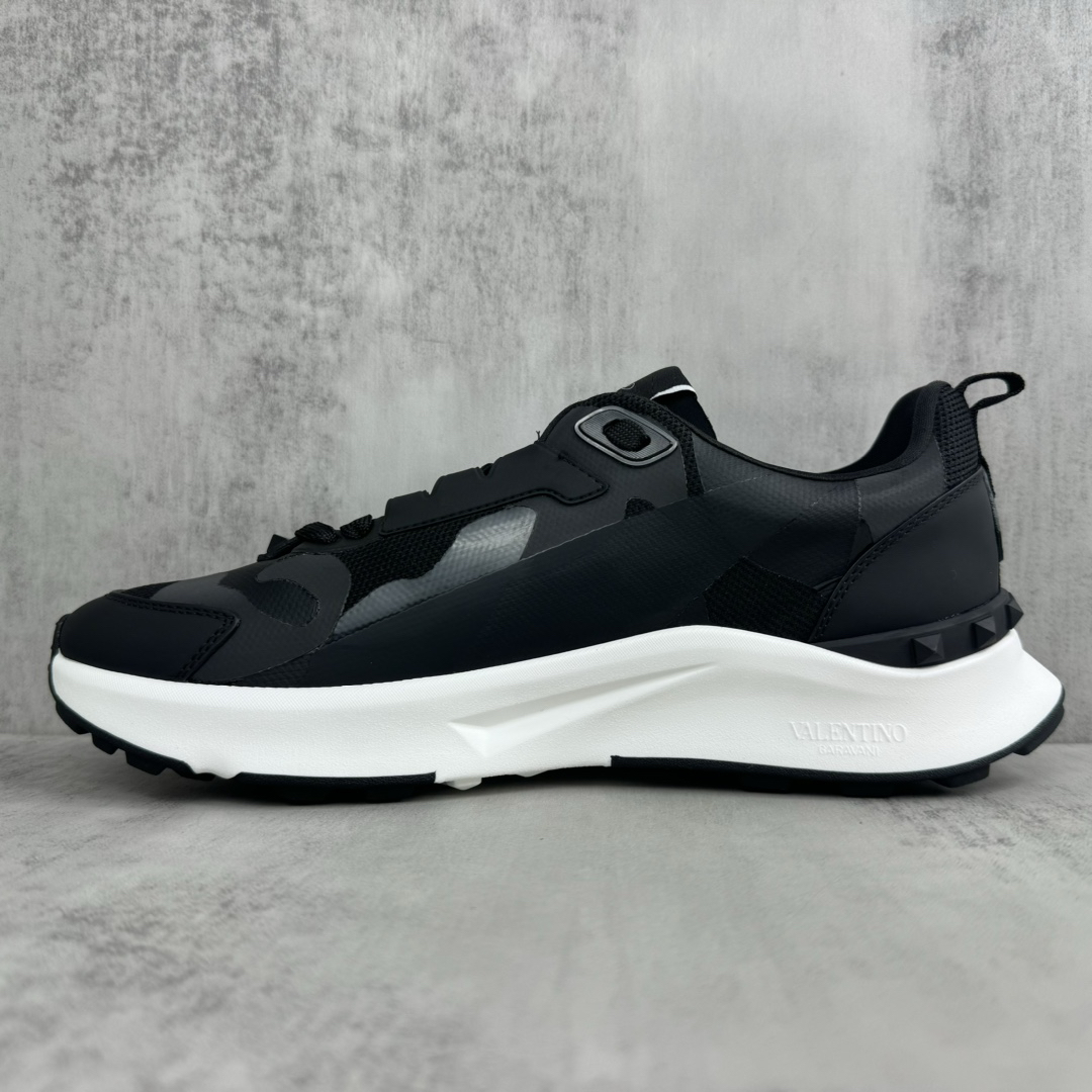 Valentino True Act Mesh Sneakers Black/White
