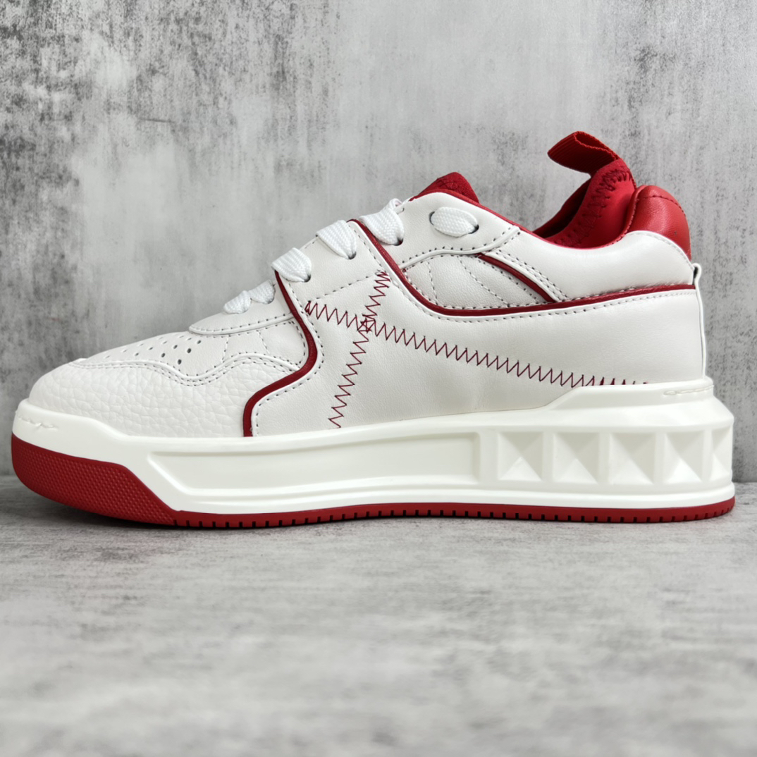 Valentino Garavani Platform Sock Sneakers White/Red