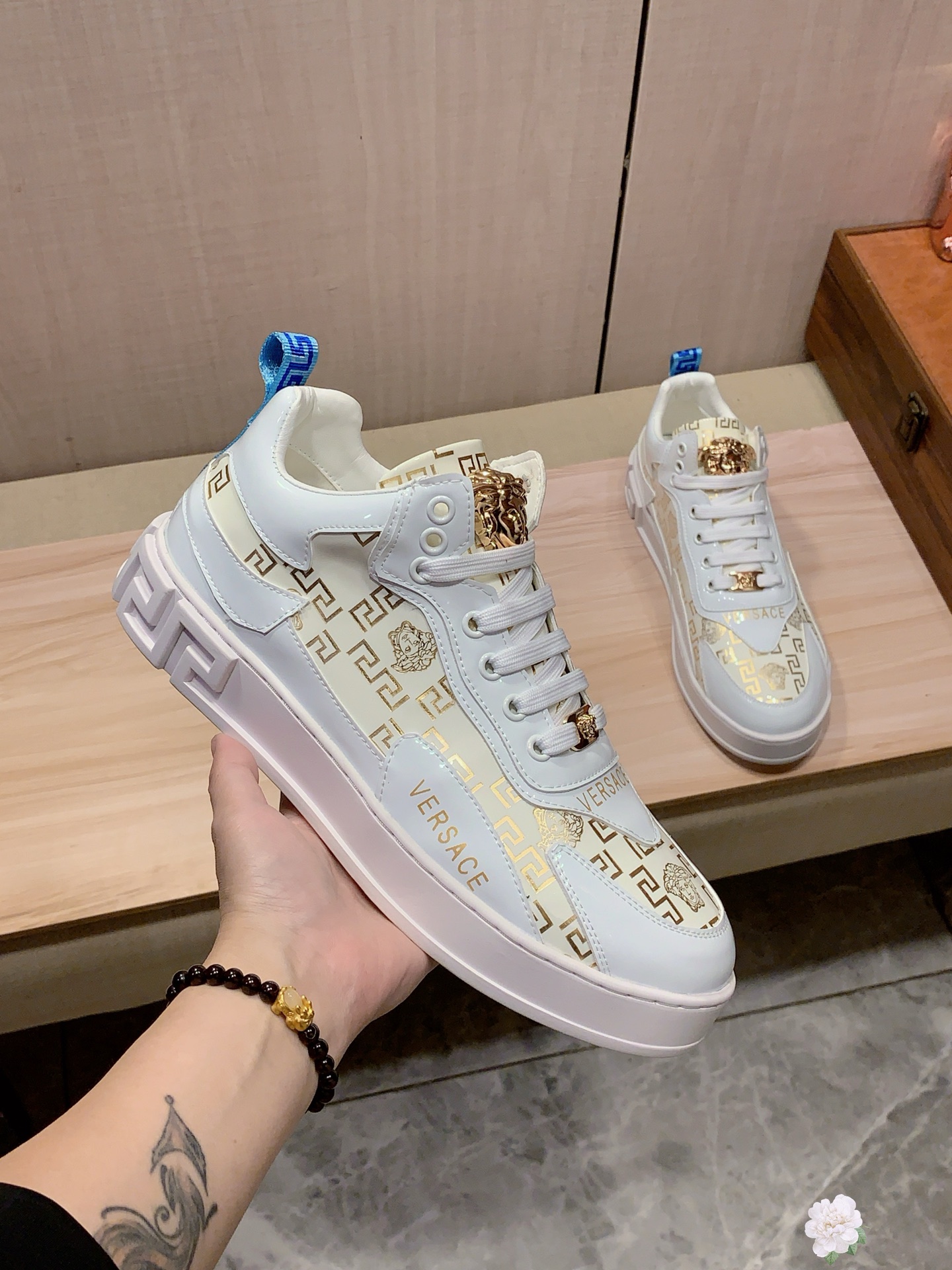 Versace Greca Medusa Low-Top Sneakers Multicolor