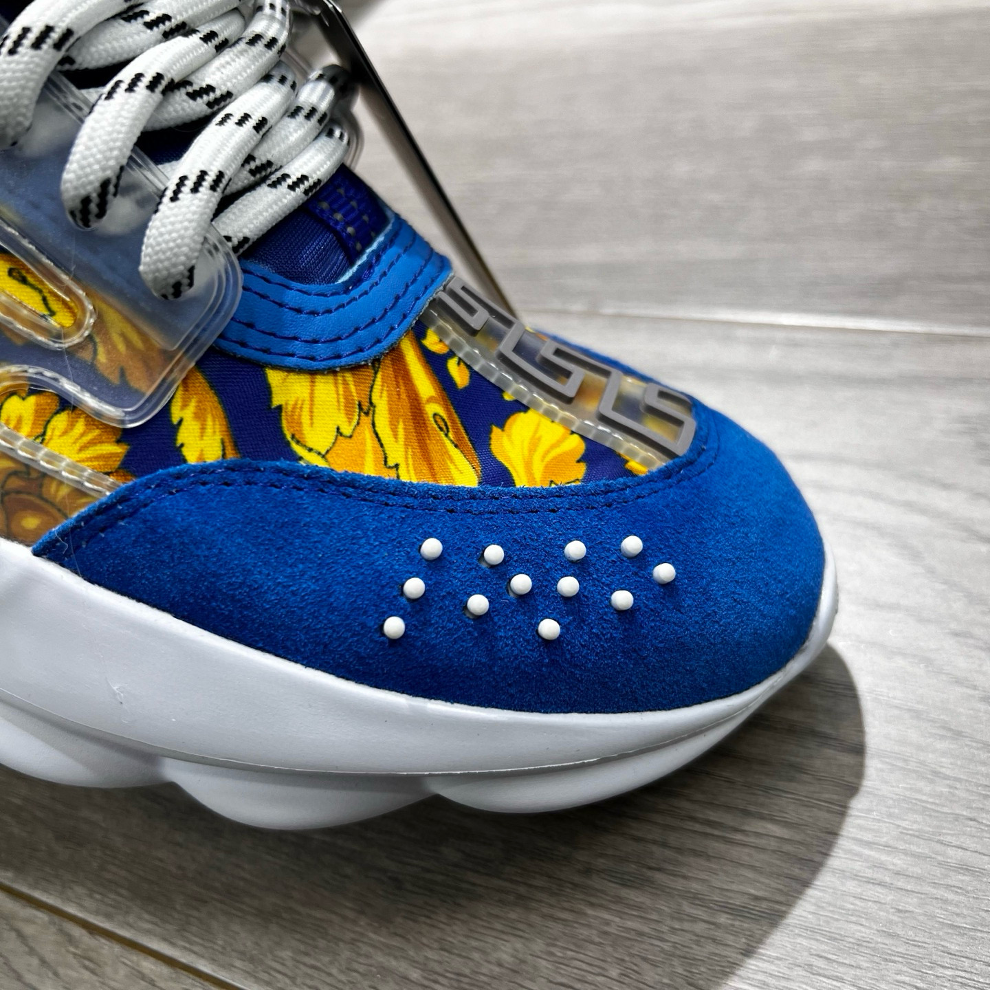 Versace Baroque Chunky Sneakers Blue