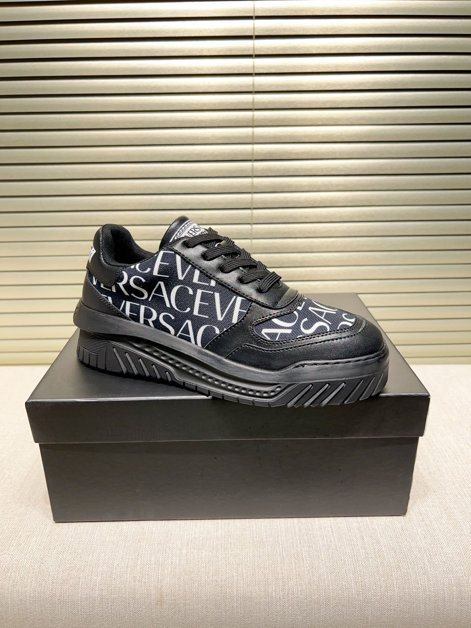 Versace Grace Labyrinth Sneakers Black