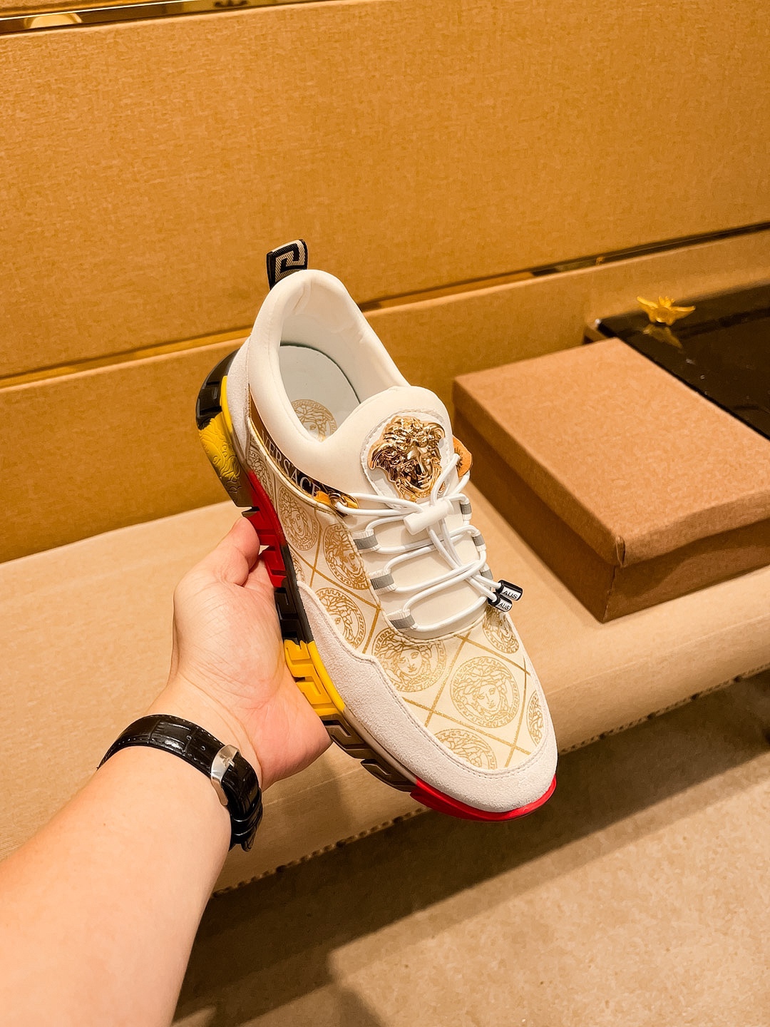 Versace Medusa Low-Top Sneakers Multicolor