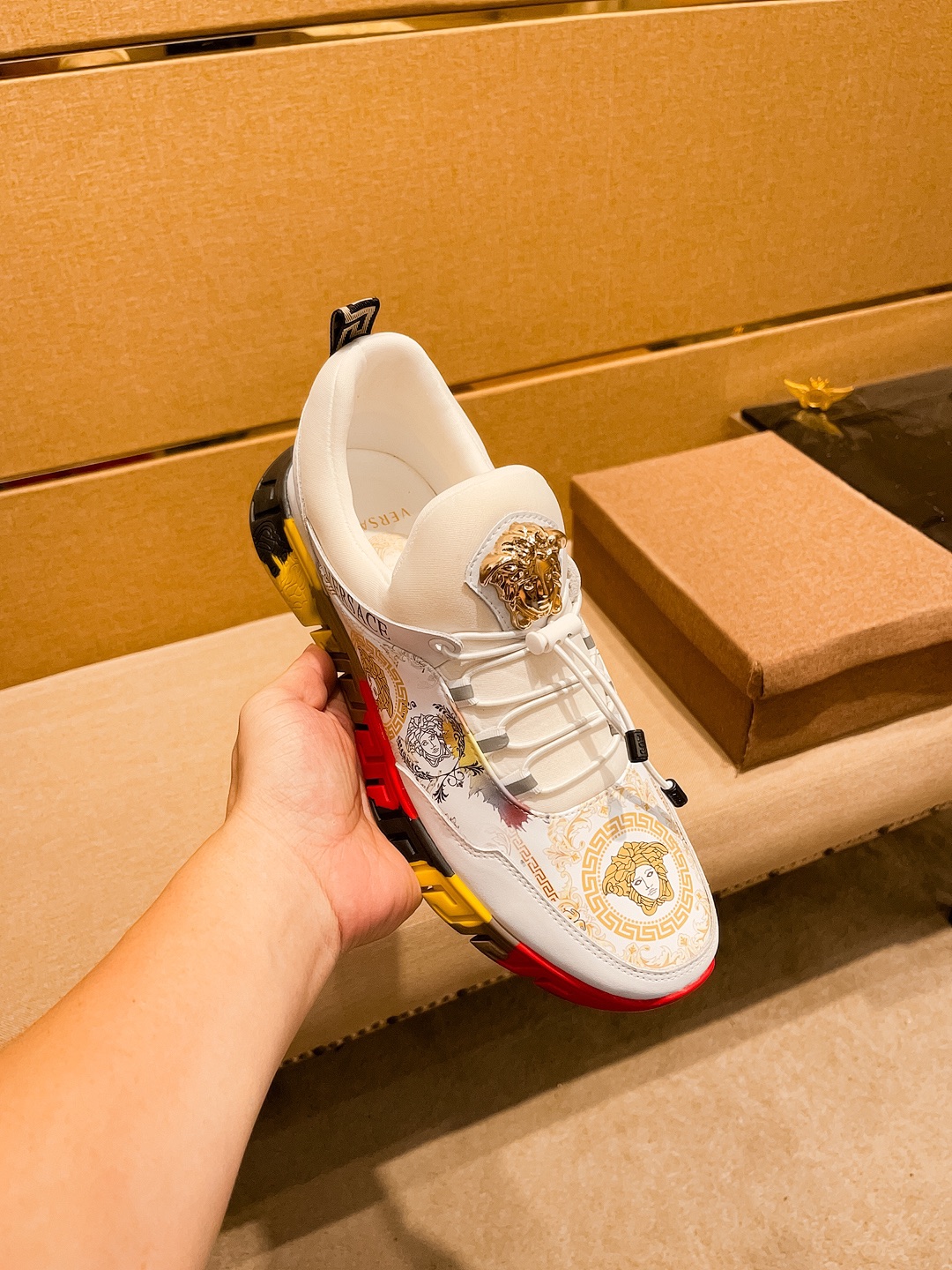 Versace Medusa Low-Top Sneakers Multicolor