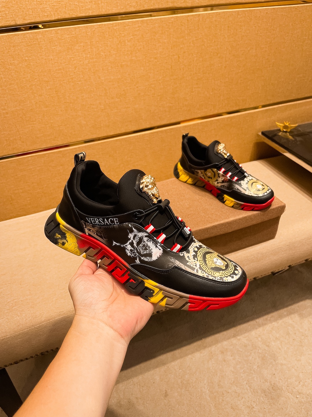 Versace Medusa Low-Top Sneakers Multicolor
