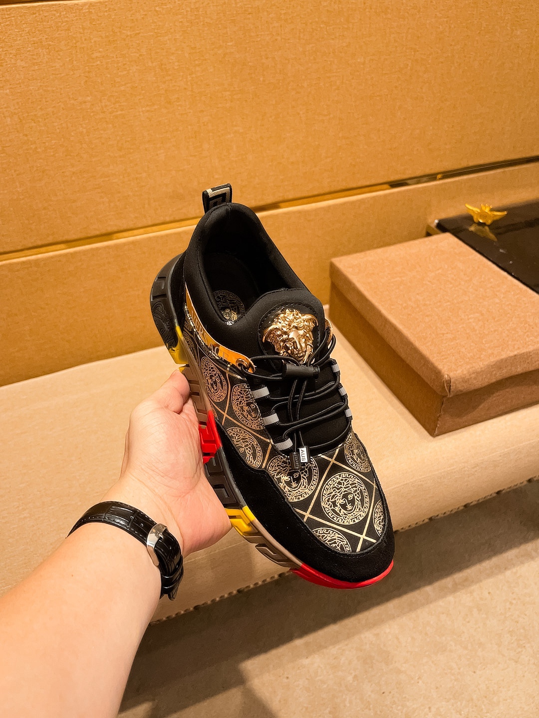 Versace Medusa Low-Top Sneakers Multicolor