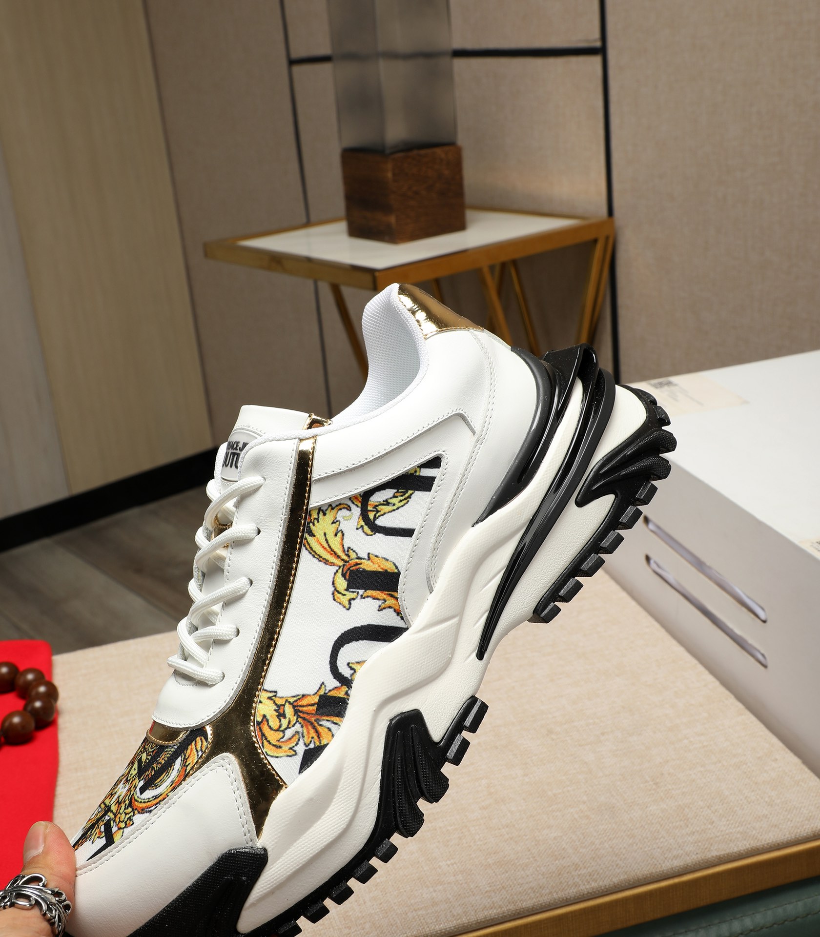 Versace Jeans Couture Chunky Sneakers White/Gold