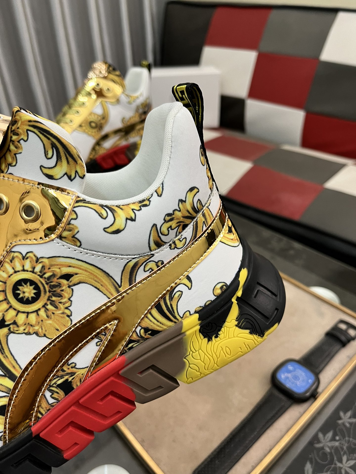 Versace Baroque Low-Top Sneakers Multicolor