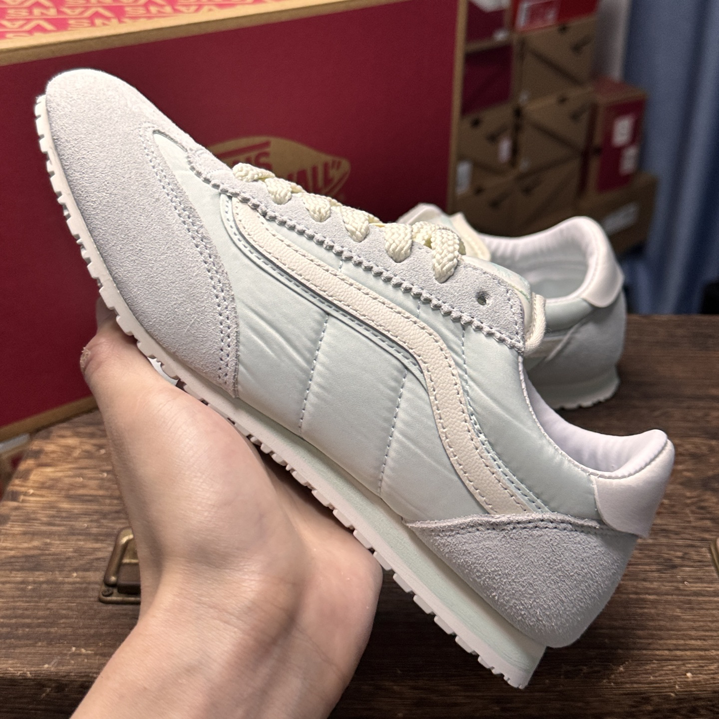 Vans Super LowPro Retro Thin-Sole Sneakers Mint