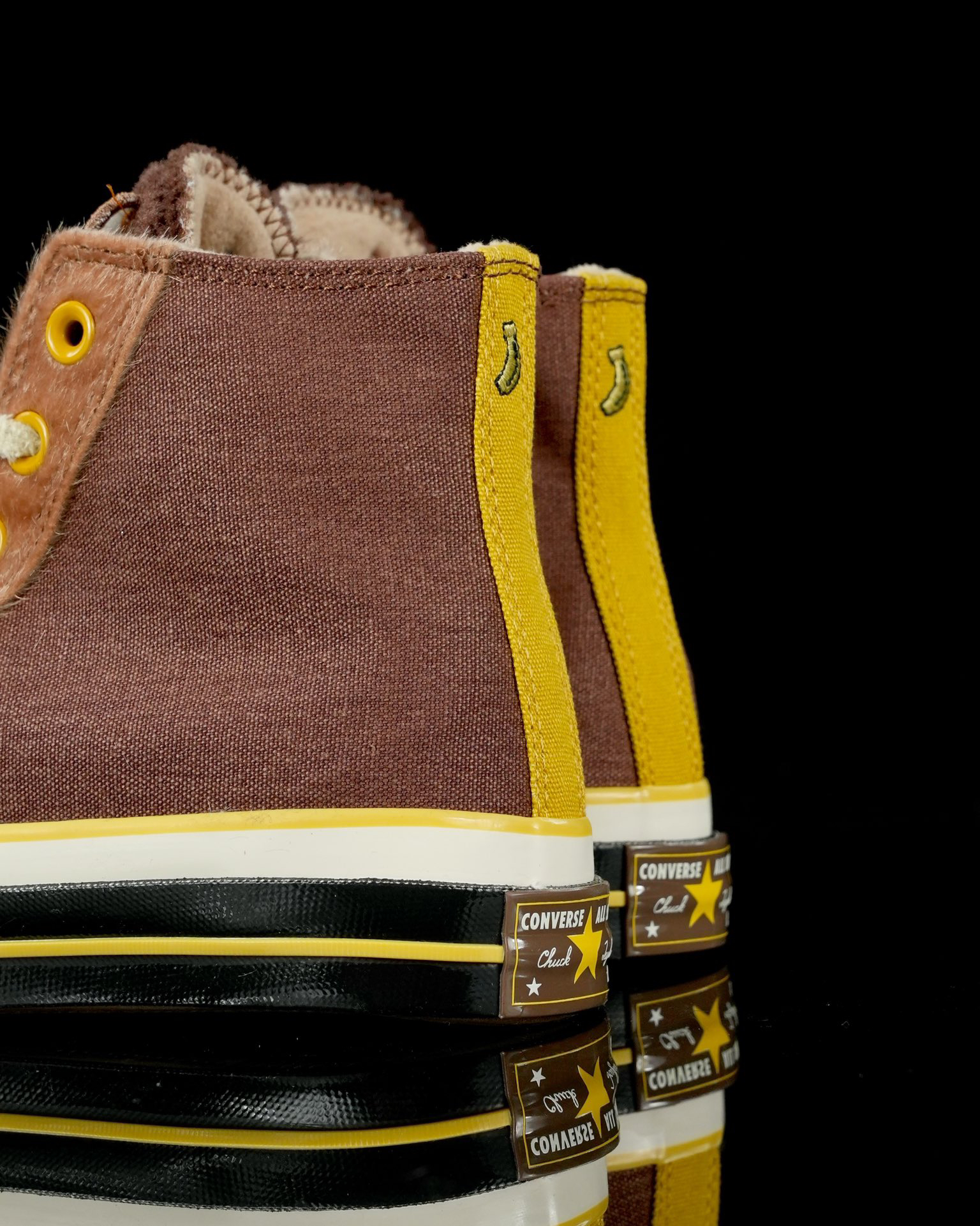 Converse Chuck 70 Furry Lined High-Top Sneakers Brown