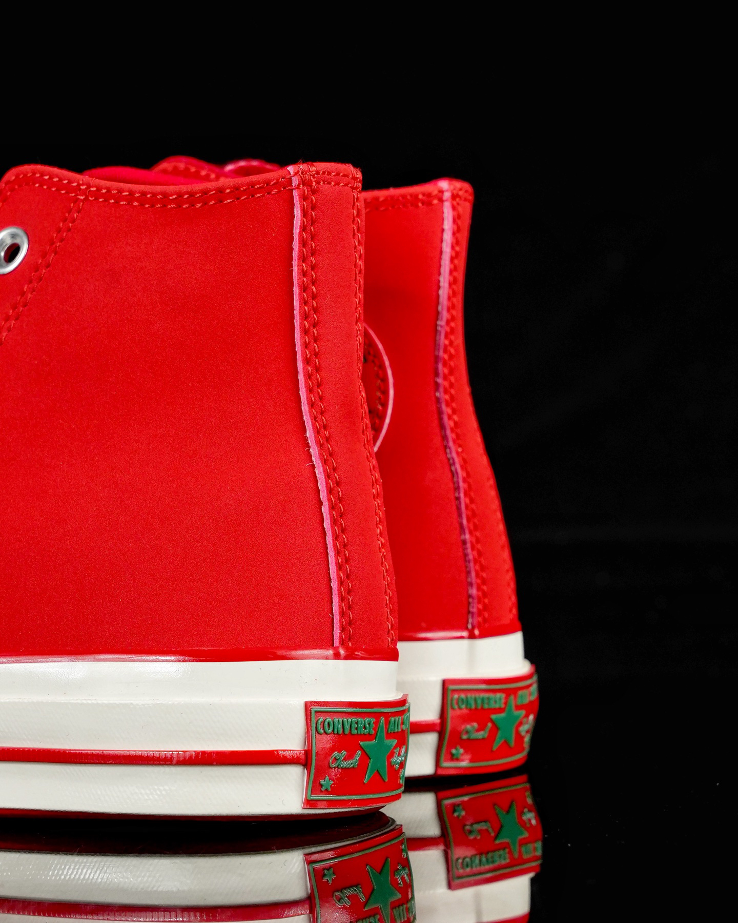 Converse Chuck 70 Christmas Suede High Tops Red