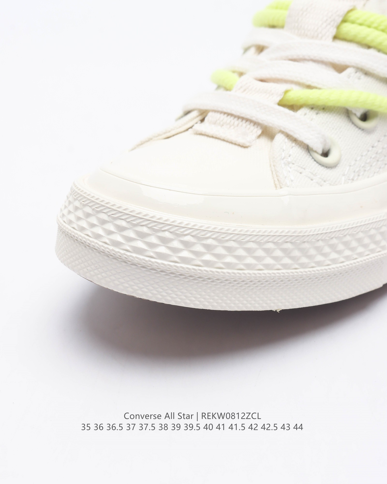 Converse Run Star Canvas Sneakers Off-White/Neon Yellow