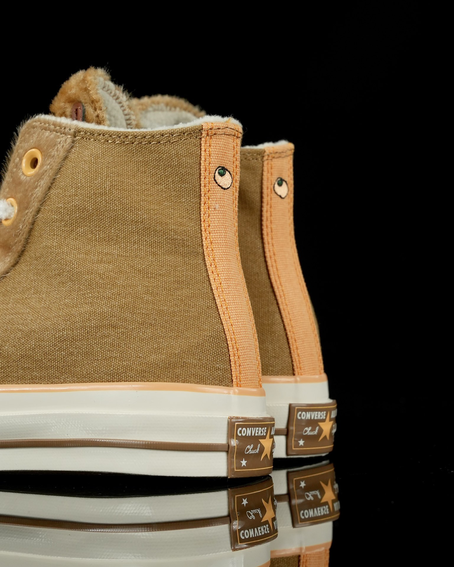 Converse Chuck 70 Furry Animal High-Top Sneakers Khaki