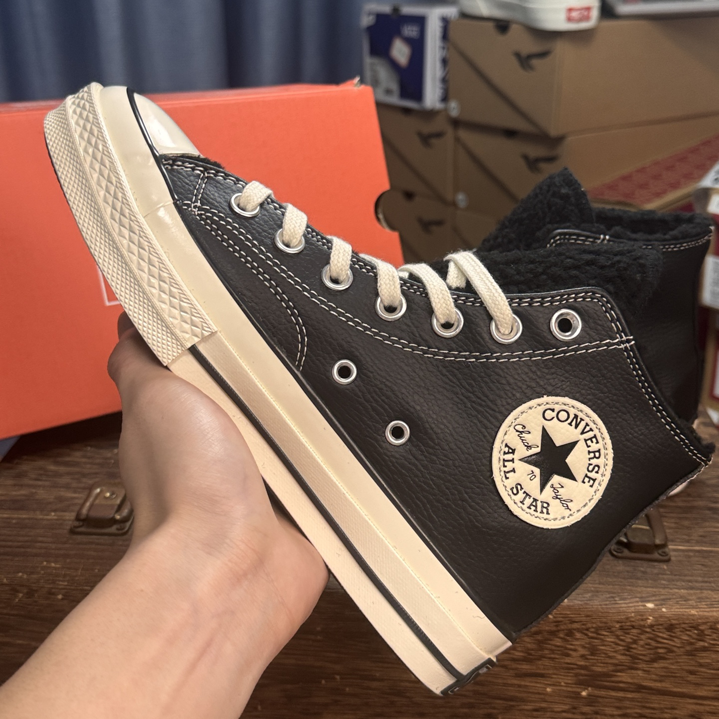 Converse Chuck Taylor All Star 1970s Sherpa High-Top Sneakers Black