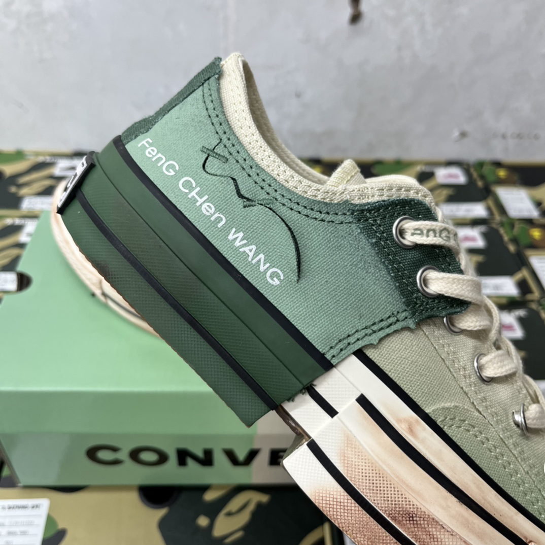 Converse x Feng Chen Wang 2-in-1 Chuck 70 Sneakers Green