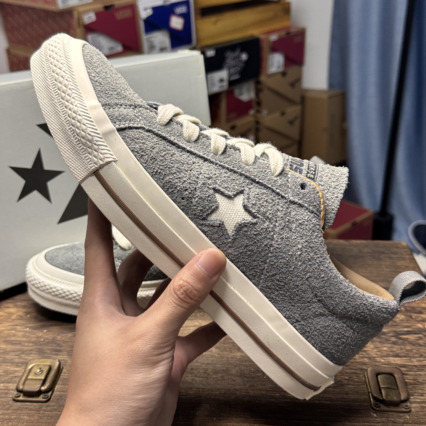 Converse One Star Pro Suede Skate Shoes Grey