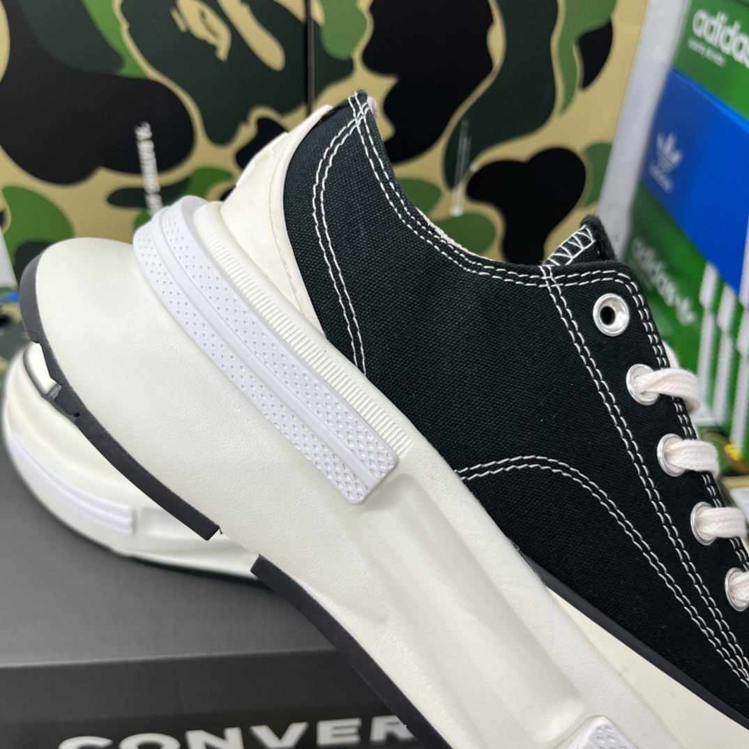 Converse Run Star Low Platform Sneakers Black/White