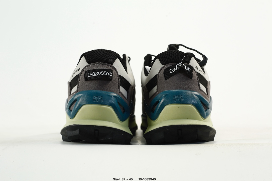 Lowa GORE-TEX Vibram Hiking Shoes Grey/Blue/Black