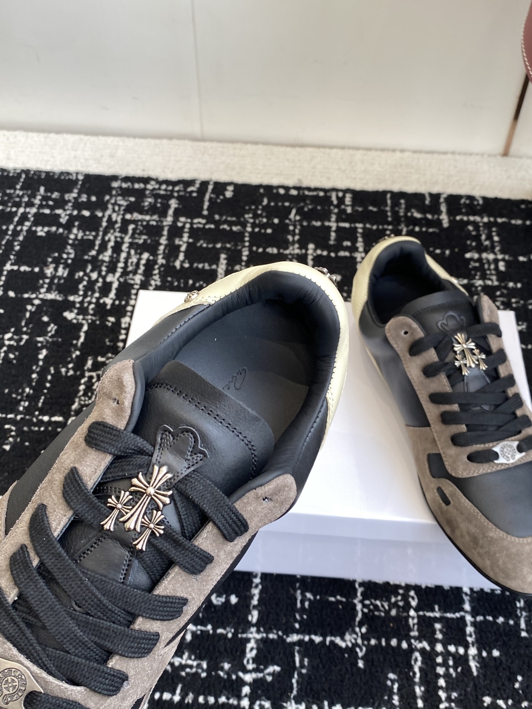 Rick Owens Low-Top Trainers Black/Khaki