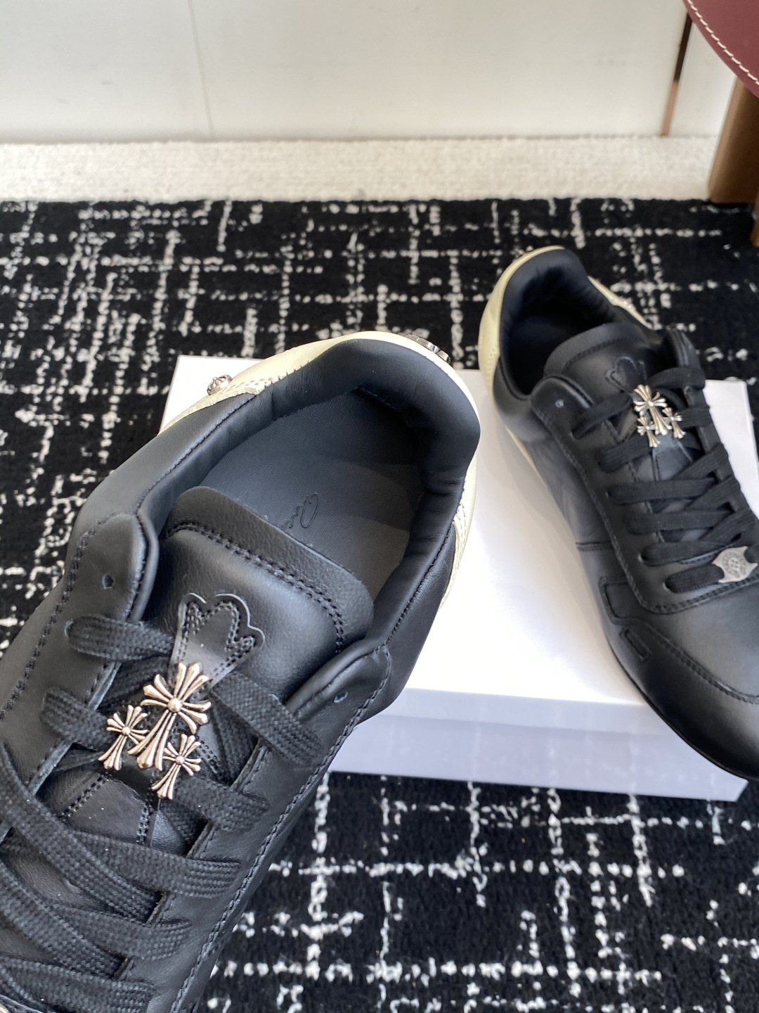 Rick Owens x Chrome Hearts Trainer Black/Beige