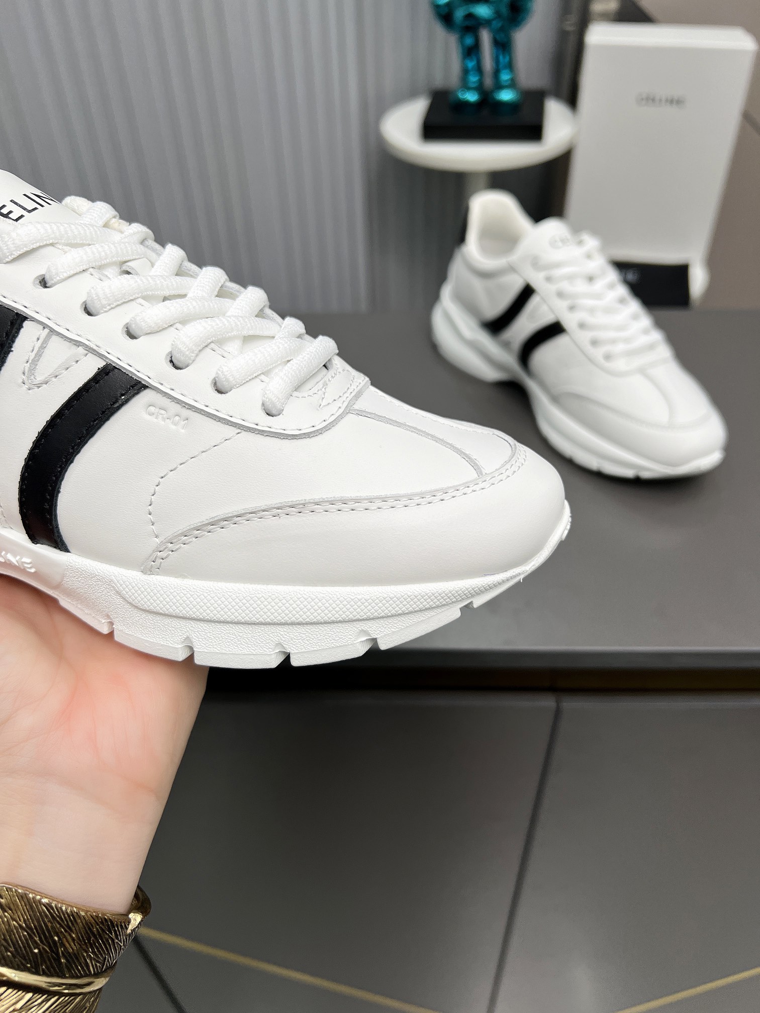 Celine Chunky Dad Sneakers White/Black
