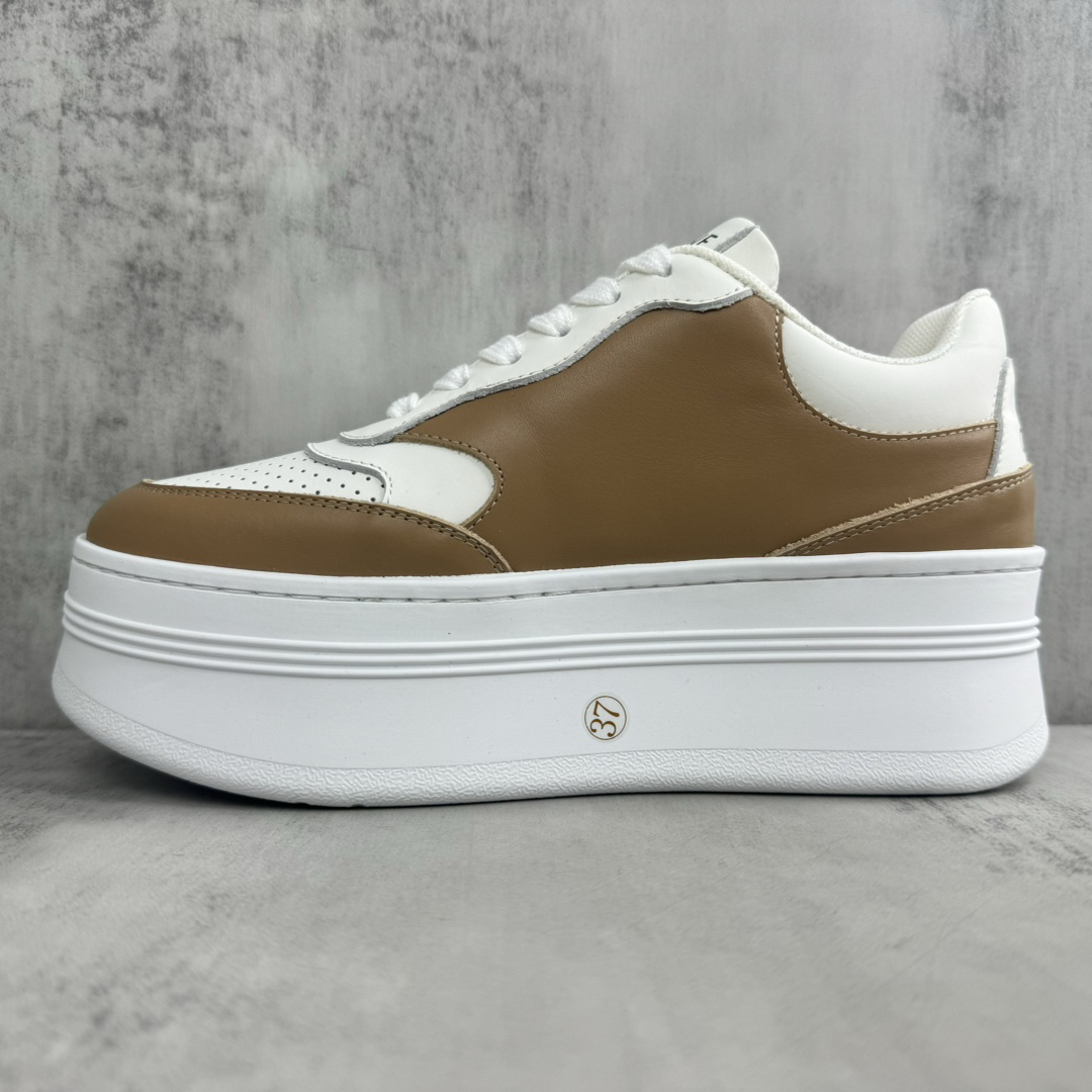 Celine Platform Sneakers White/Tan