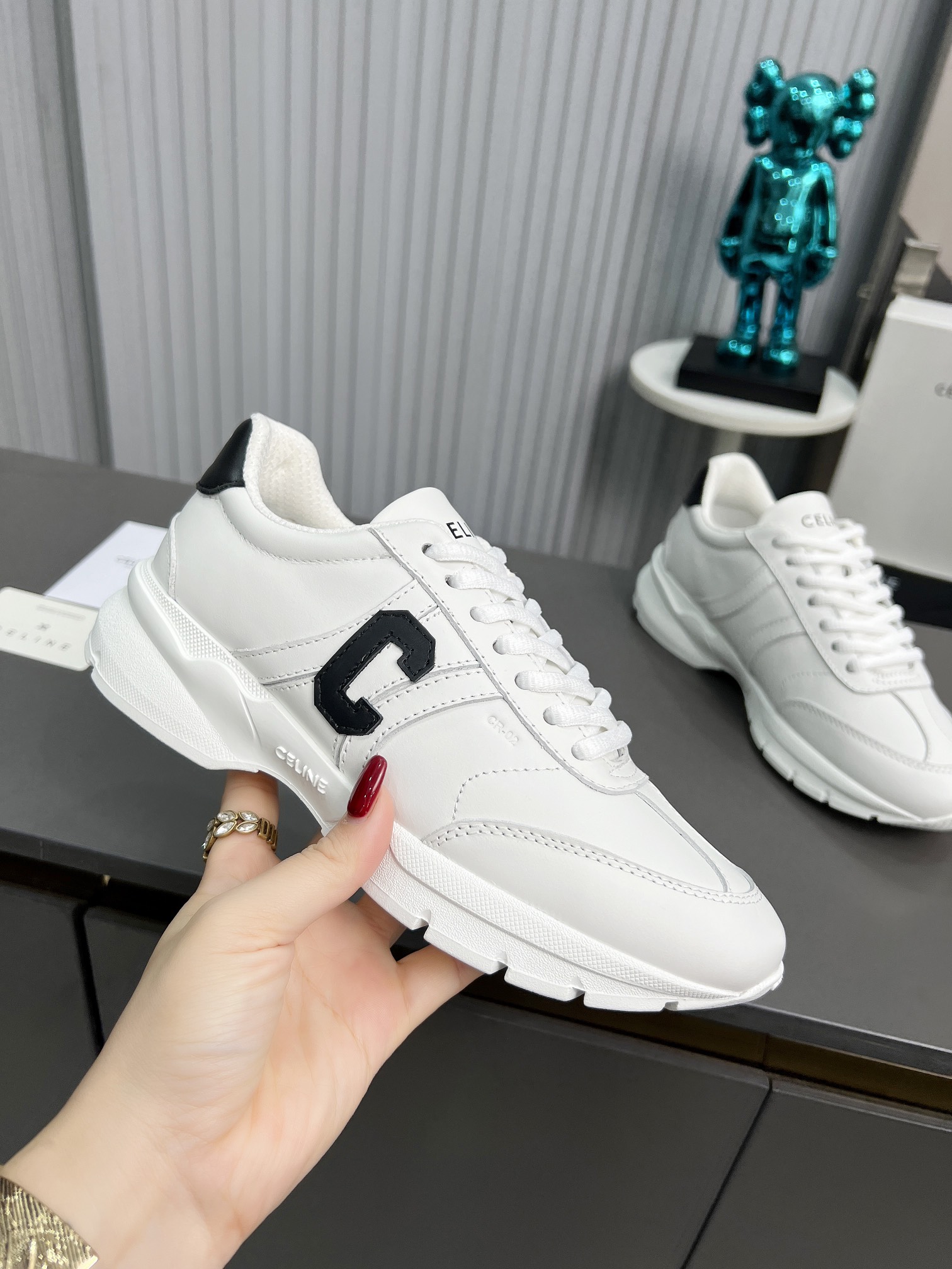CELINE Chunky Dad Sneakers White/Black