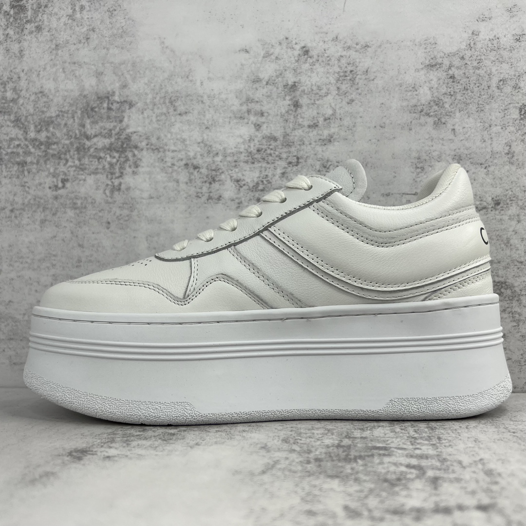 Celine Triomphe Platform Sneaker White