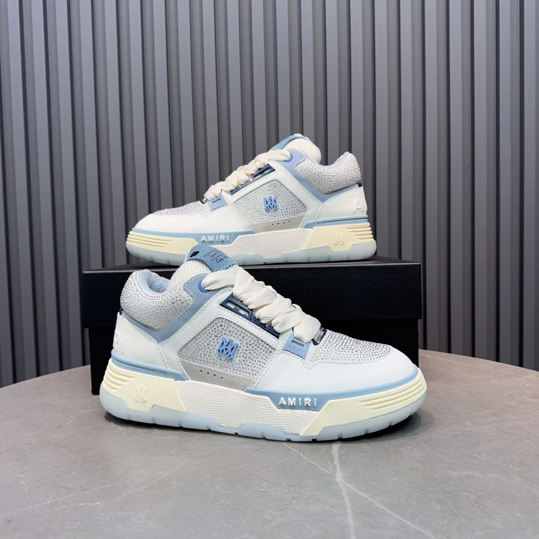 Amiri Crystal Low Sneakers Blue