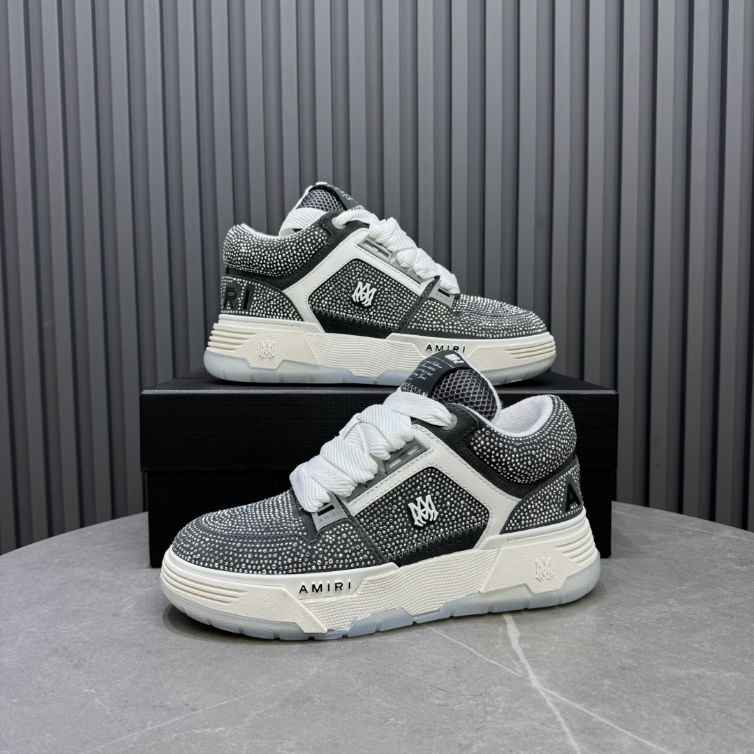AMIRI Crystal Low-Top Sneakers Grey
