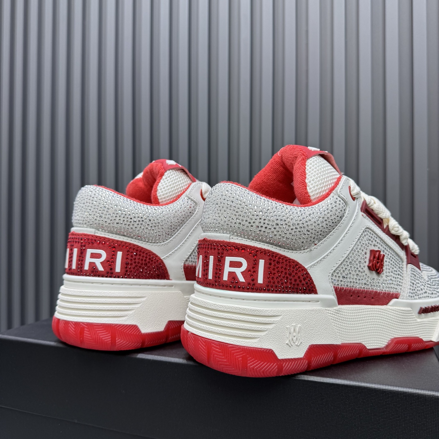 AMIRI Crystal Low Sneaker White/Red