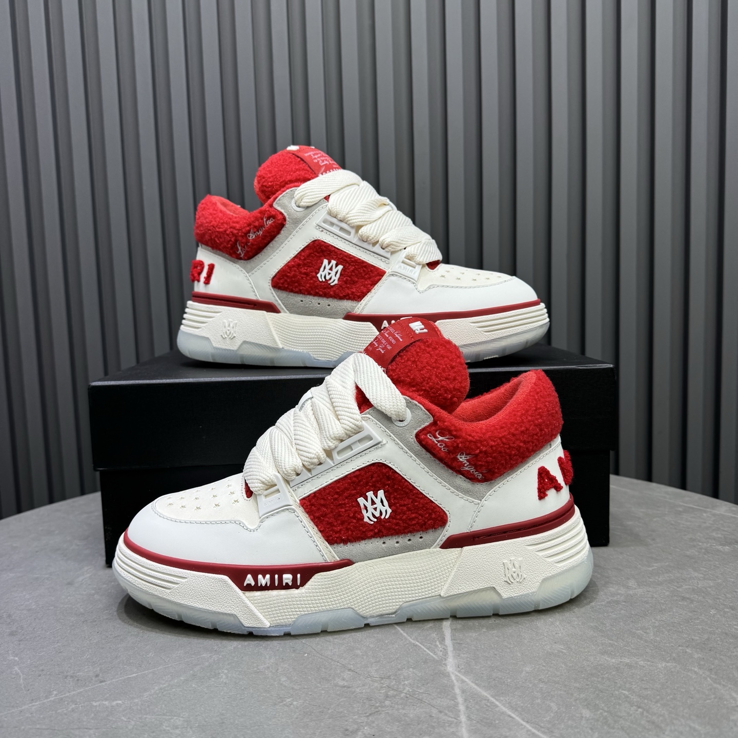 Amiri Low-Top Sneakers Red/White