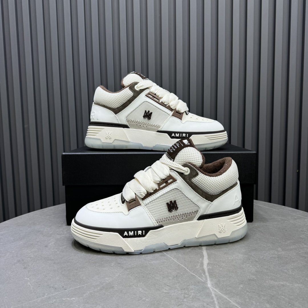 AMIRI Low-Top Sneakers White/Brown